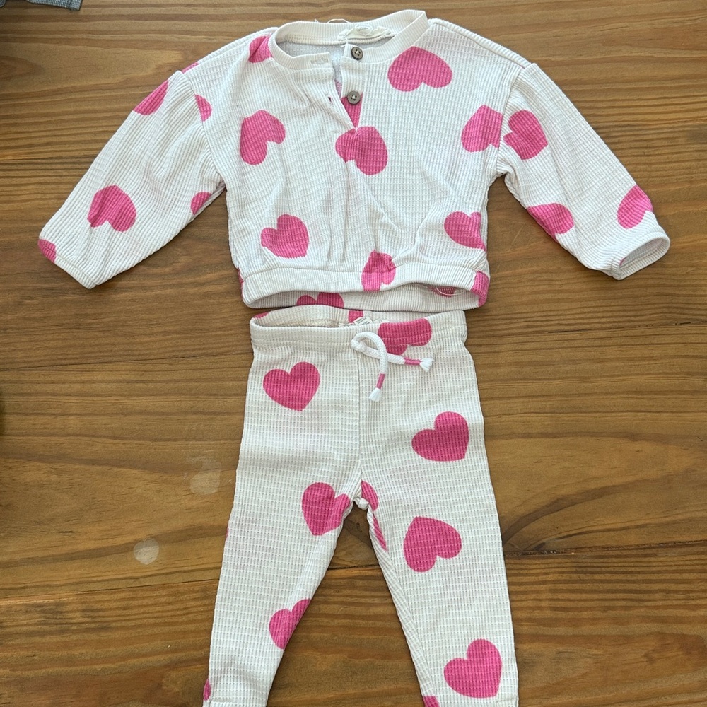 Jessica Simpson Pink Heart Kids Matching Set